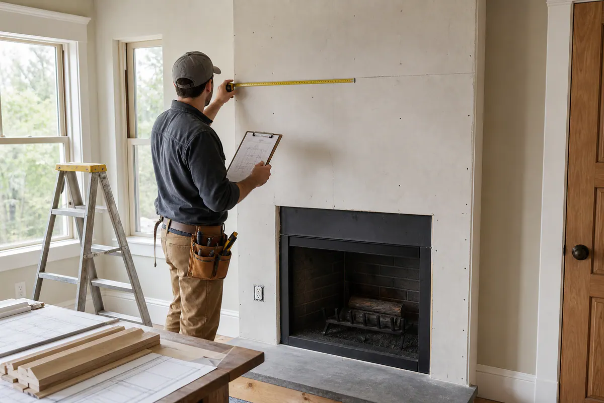 Supporting 3 Fireplace Wall Planning Visit