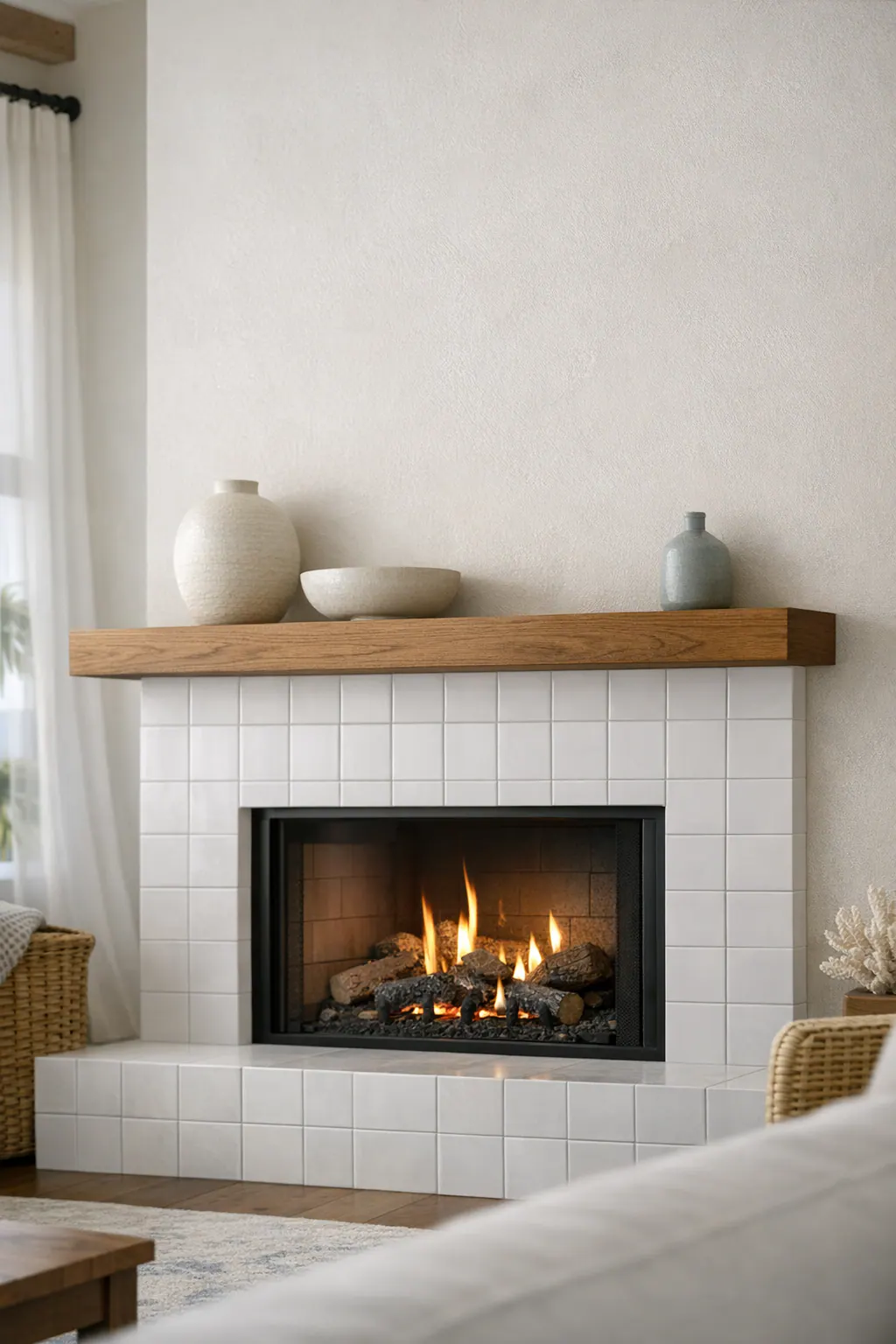 Supporting 2 Custom Shelf Mantel On Finished