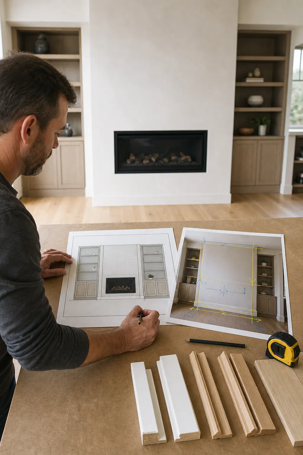 Supporting 3 Fireplace Proportion Planning Re