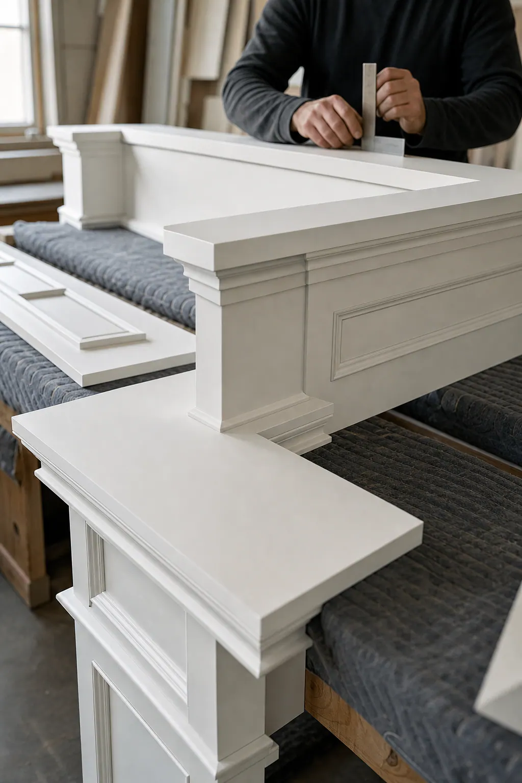 Precision Mantel Fabrication and Painted Finish
