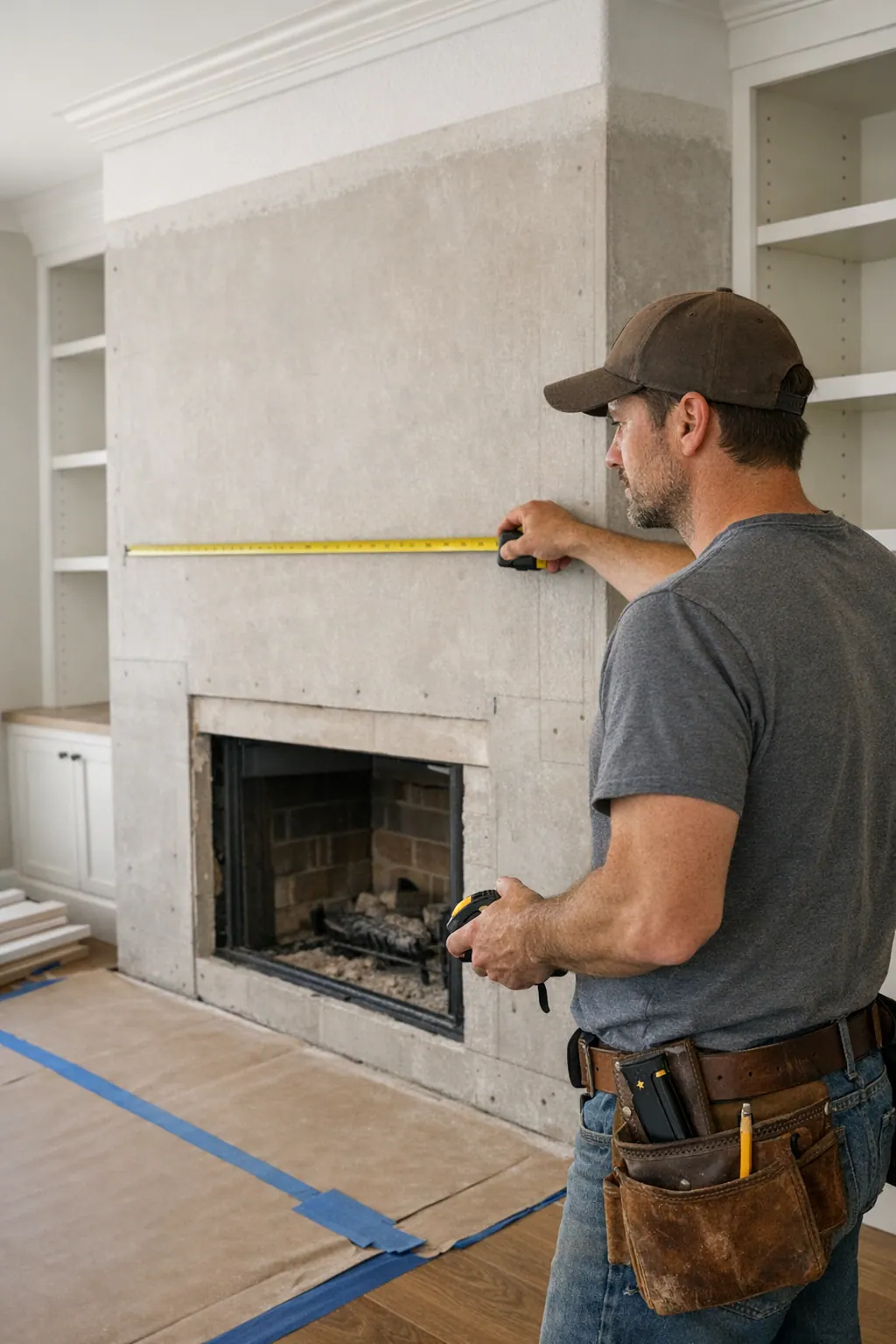 Professional Mantel Layout Inspection