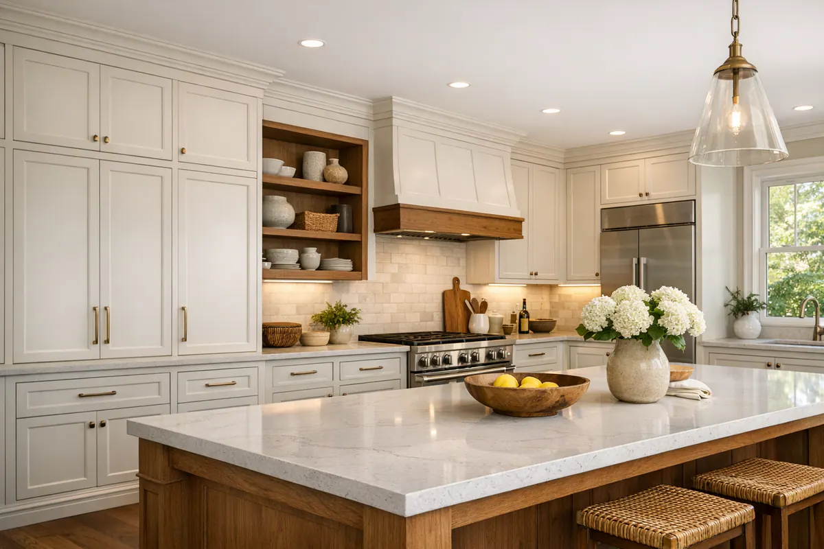 How Cabinet and Built-In Trim Makes Kitchens, Offices, and Living Rooms Look Custom