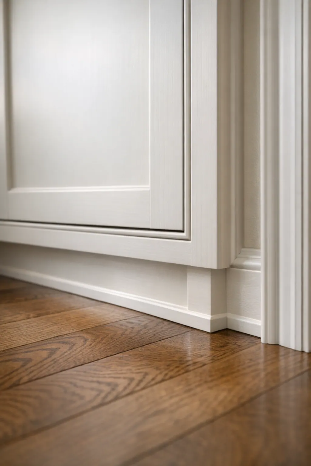 Toe Kick Trim at Cabinet Base