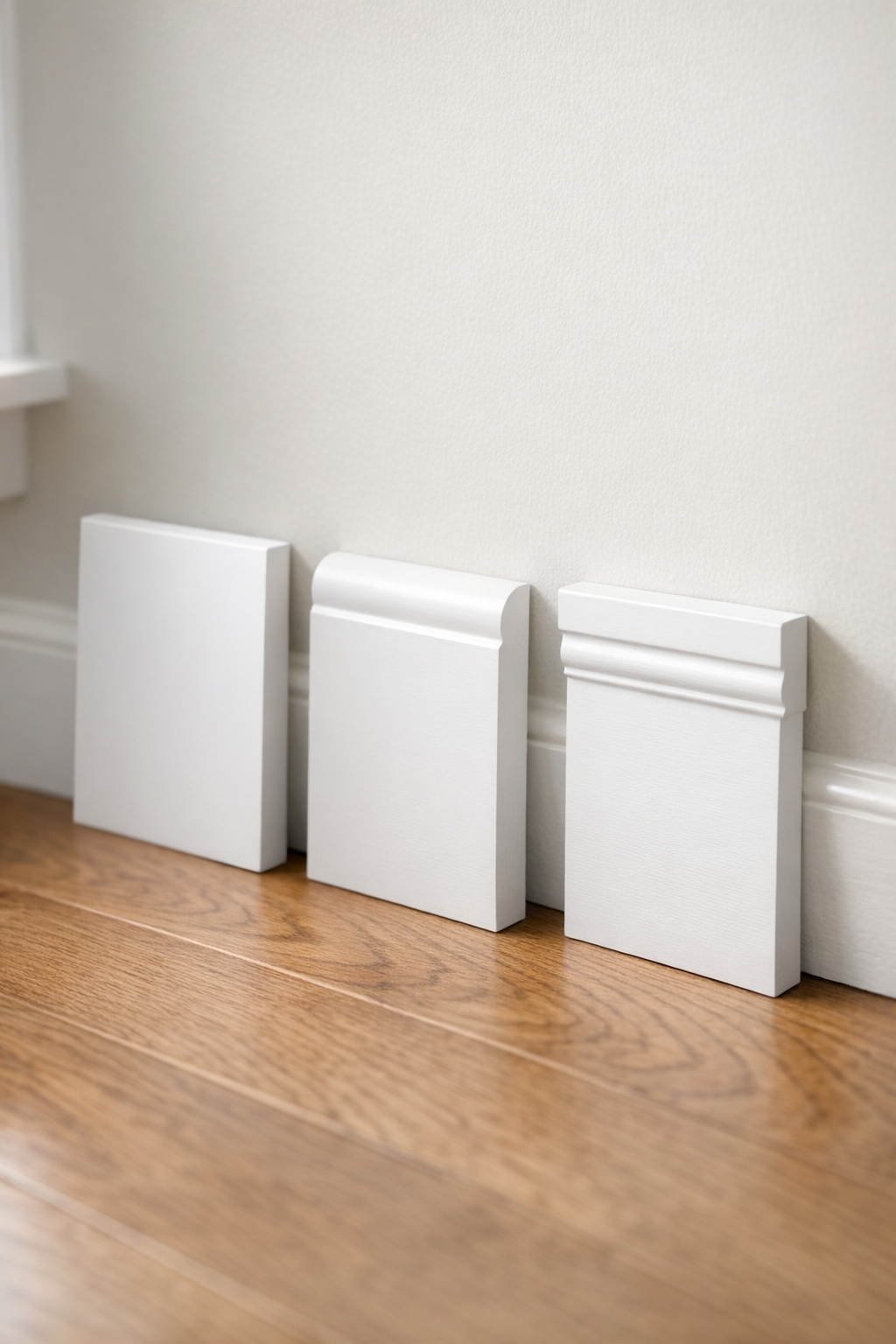 Baseboard profile style comparison