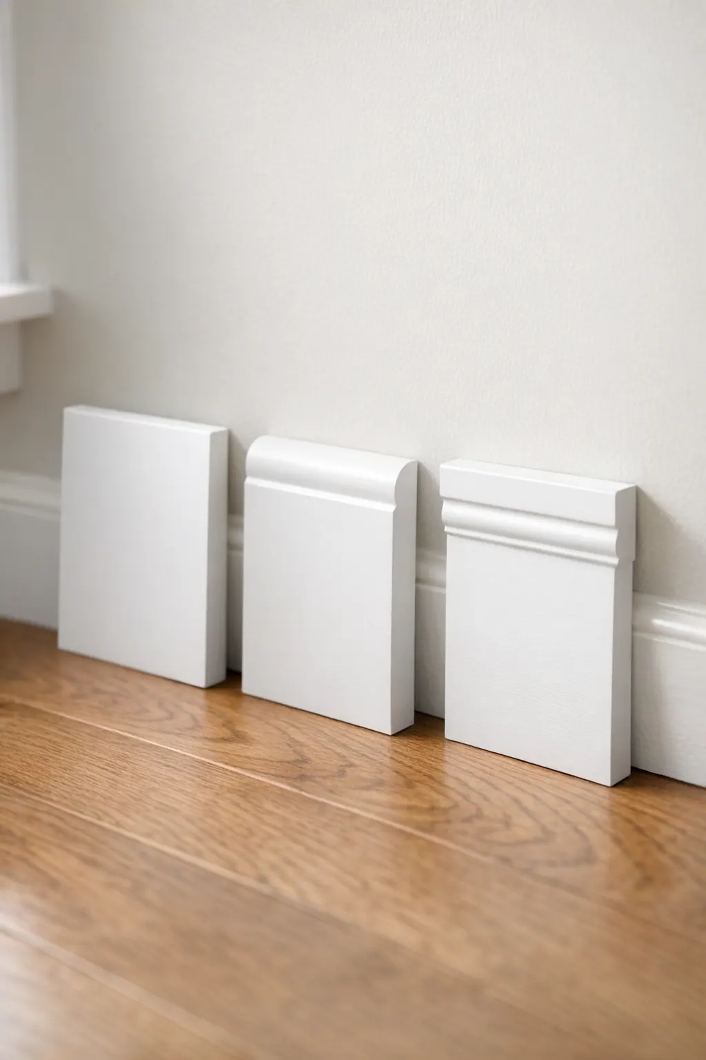 Baseboard profile style comparison
