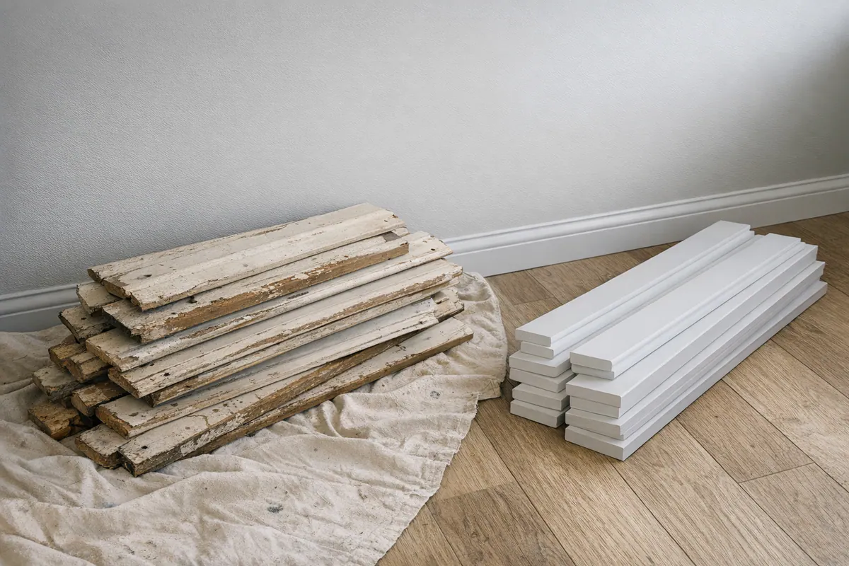 When old baseboards are not worth reinstalling