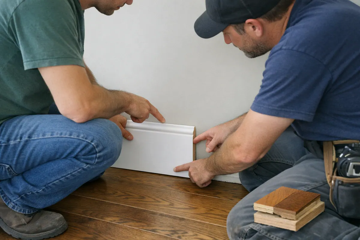 Checking the baseboard choice in the actual room