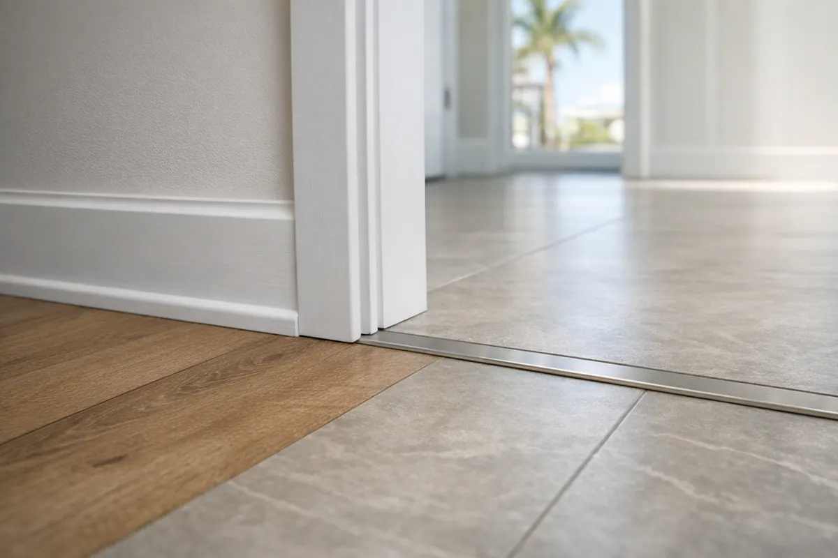 Profile Matched to Flooring Transition