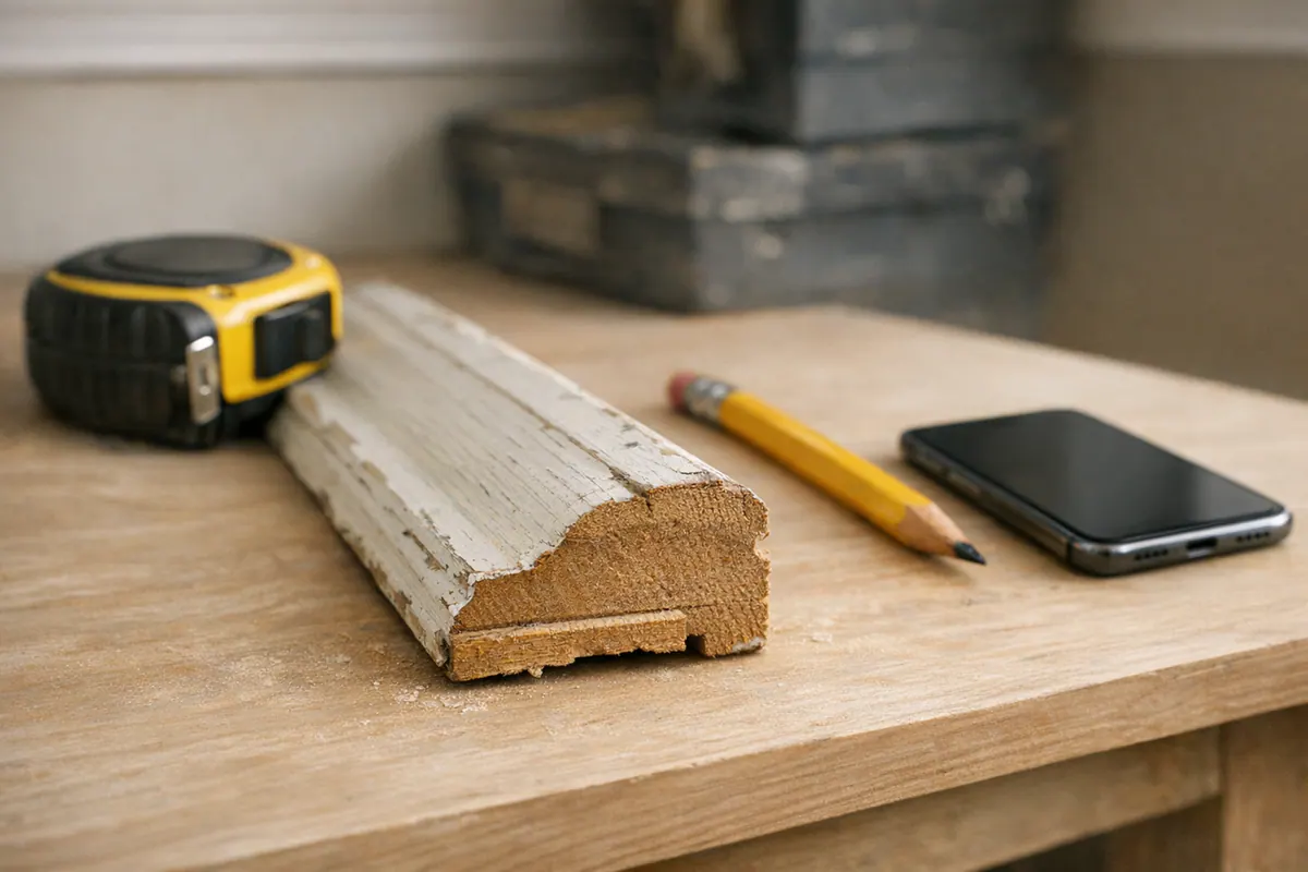 Documenting an existing moulding sample