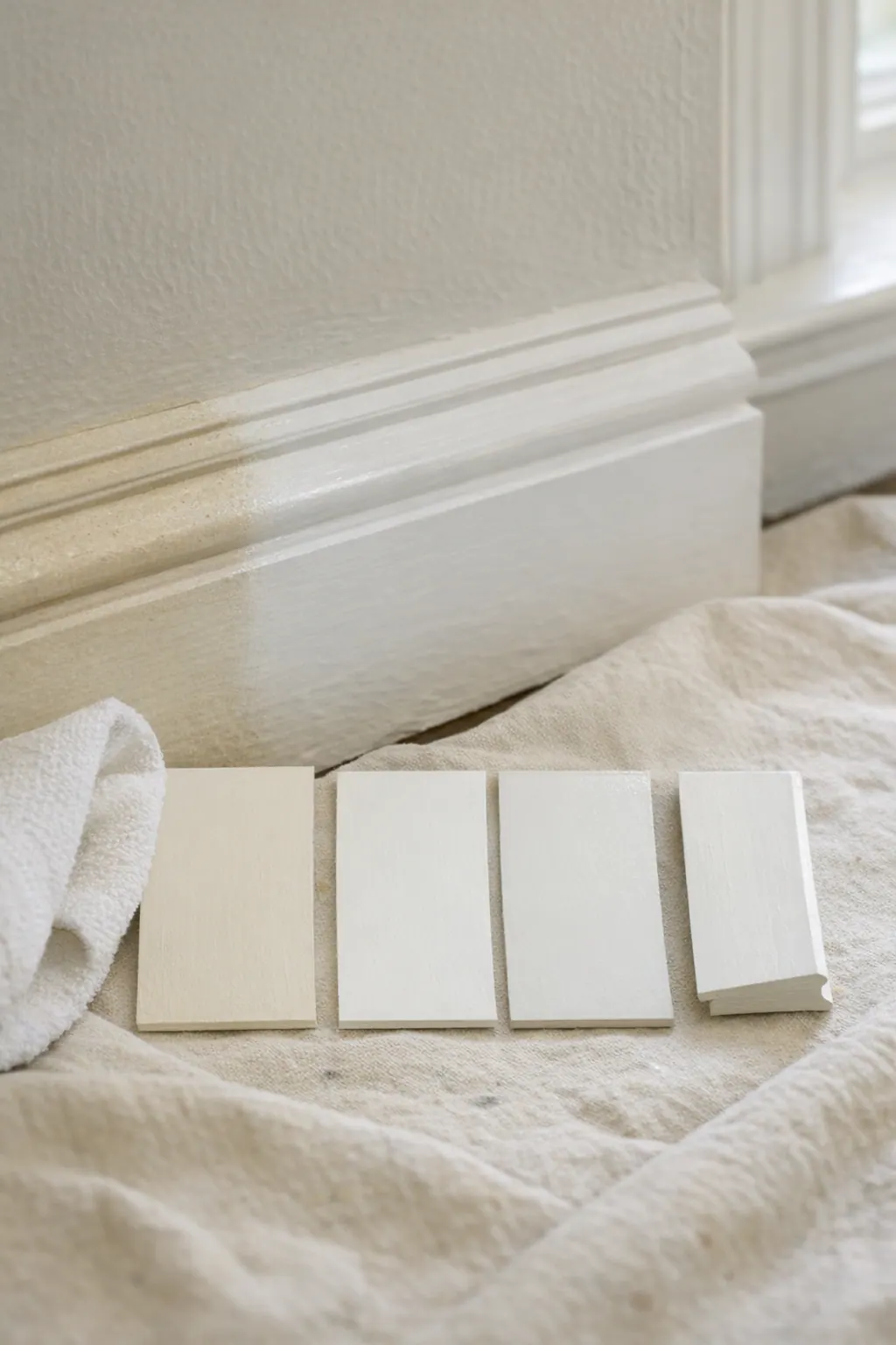 Matching paint sheen and aged finish