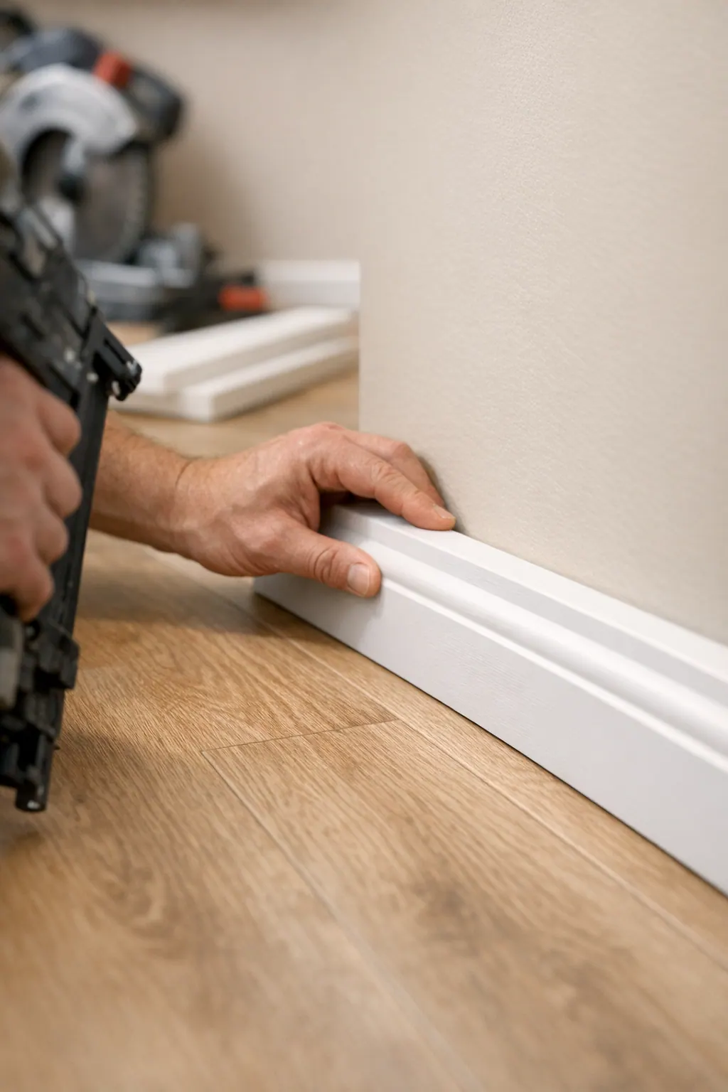 Supporting 2 Baseboard After Hard Flooring