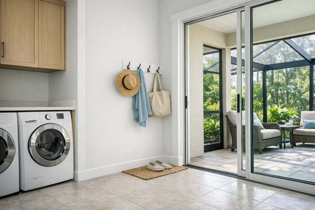 Flat Trim Near Laundry and Lanai Door