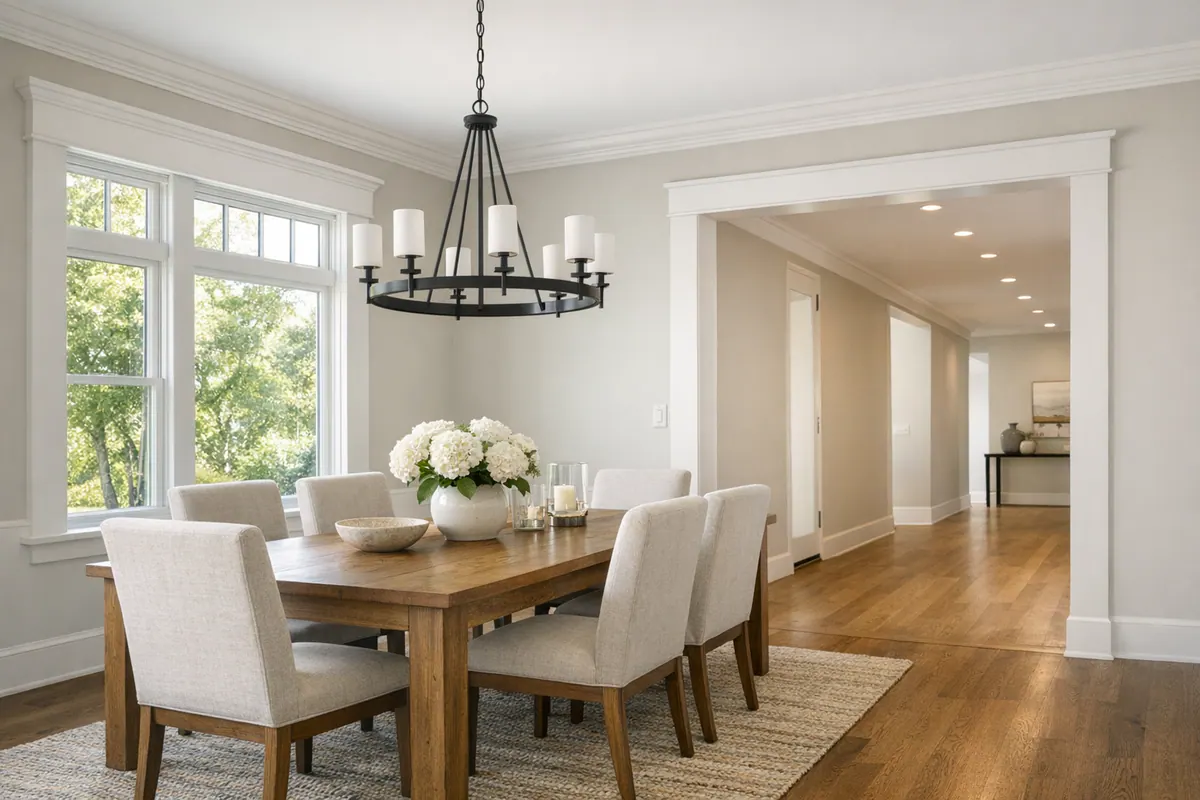 Supporting 5 Trim Styles Matched To The Room