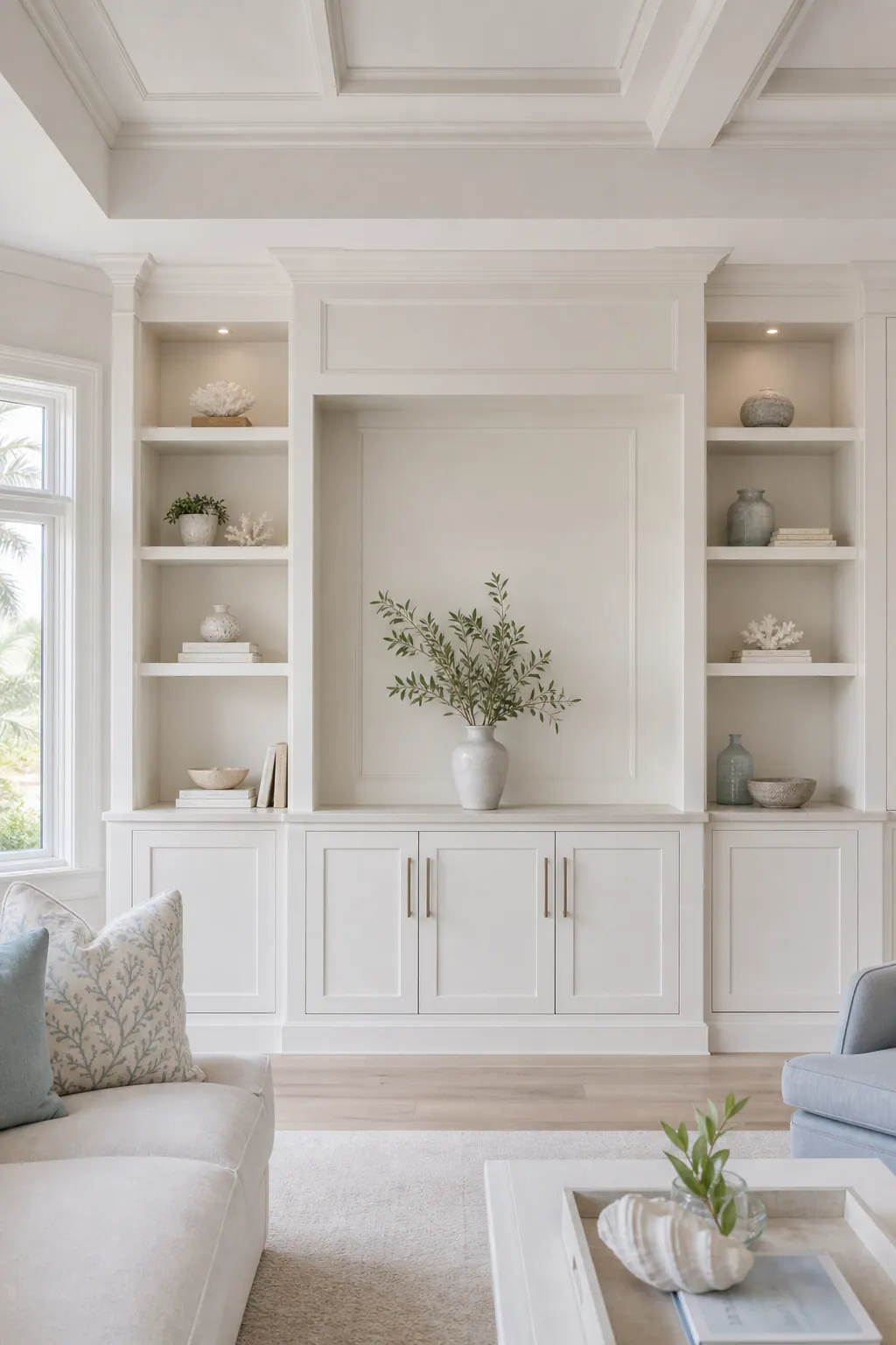 Custom Built-In Feature Wall