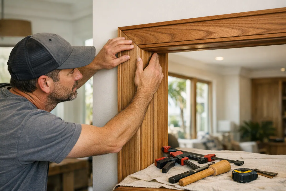 Supporting 7 Finish Carpenter Fitting Visible