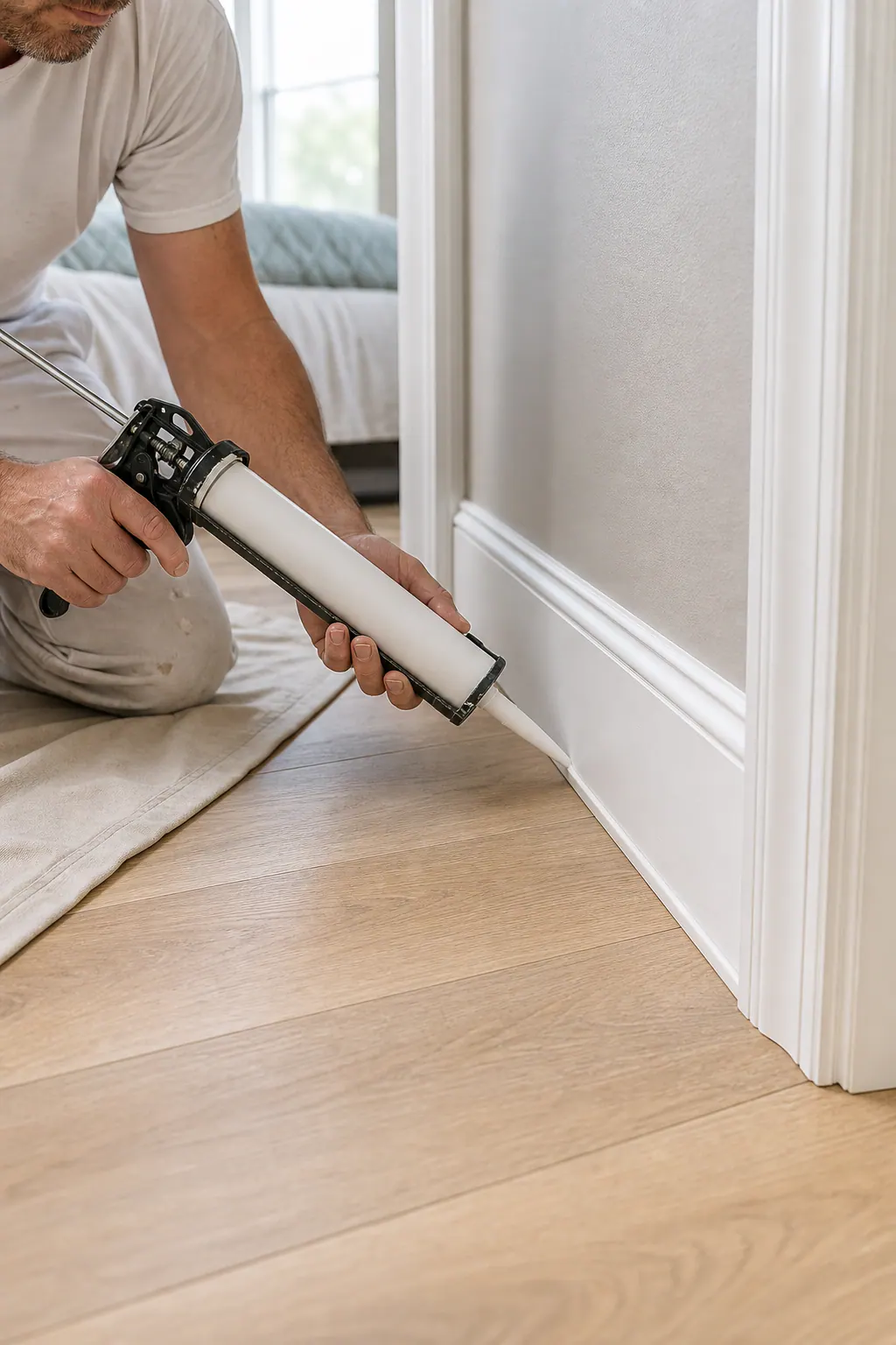 Supporting 3 Final Caulking And Paint Prepara