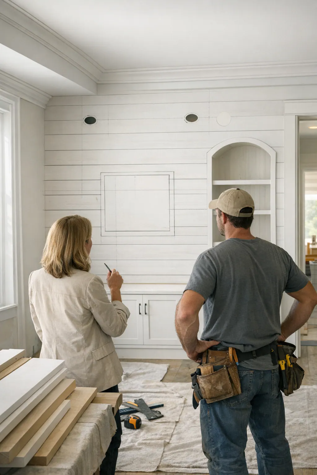 Planning Paneling Around Built-Ins