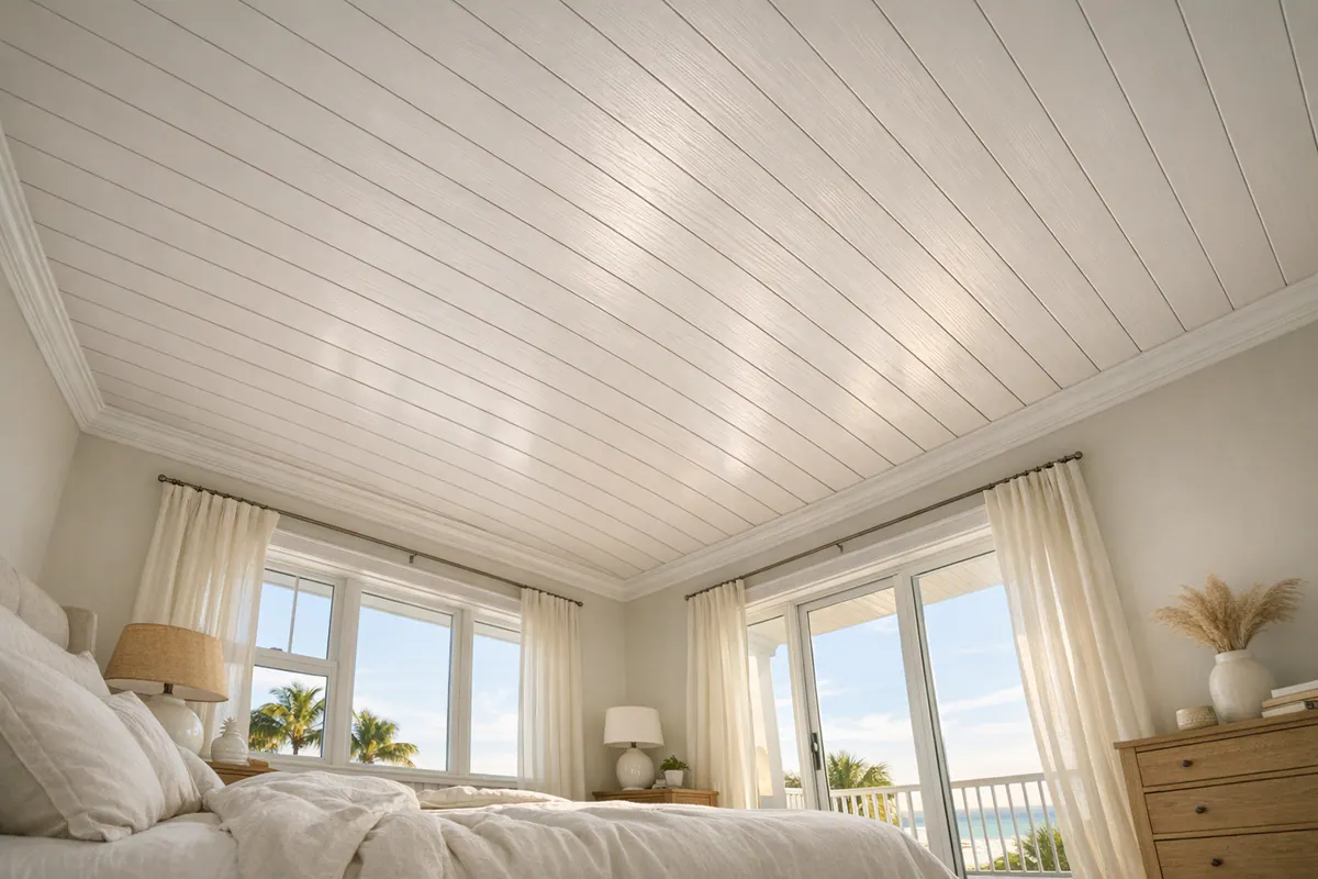 Coastal Shiplap Ceiling