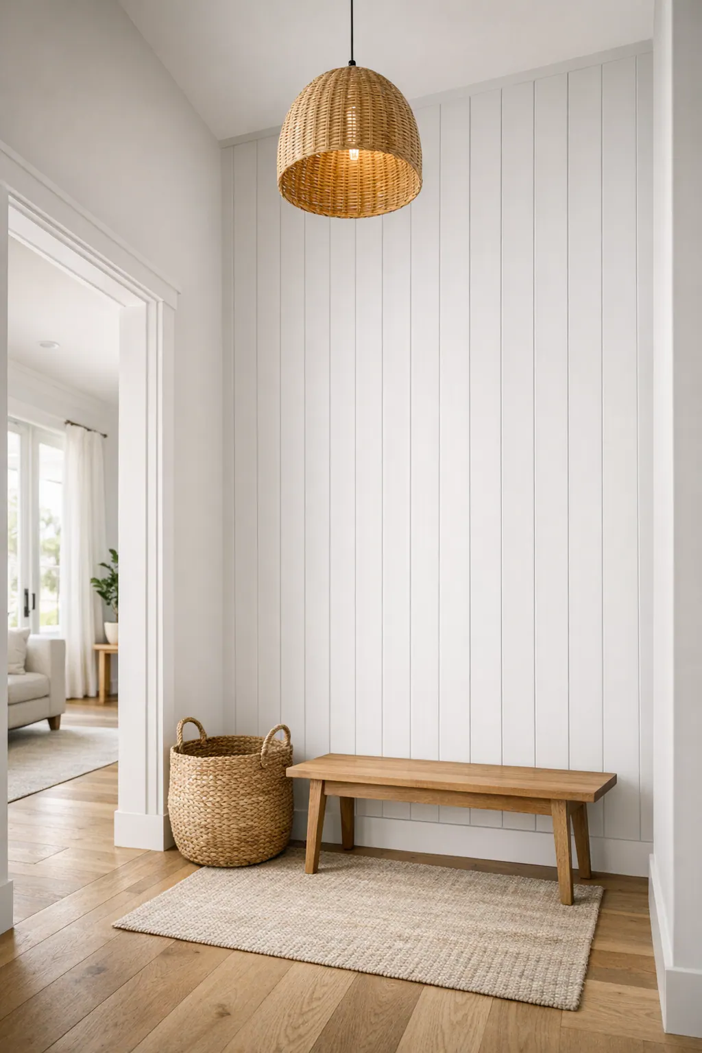 Paneling in a Welcoming Entry