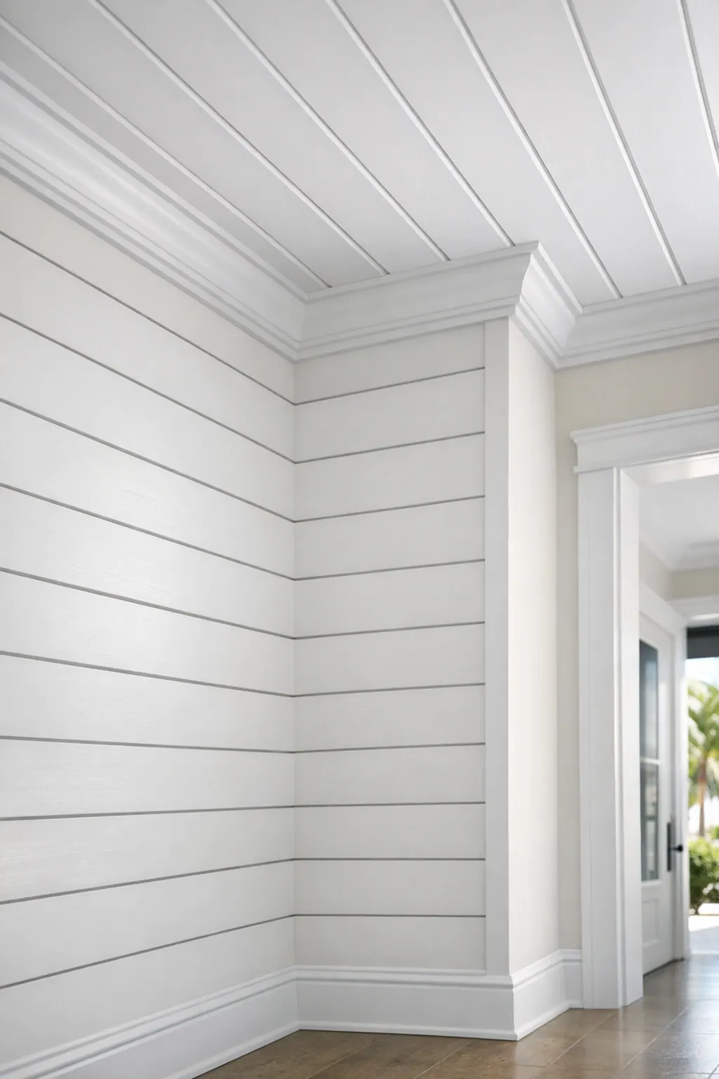 Shiplap and Nickel-Gap Interior Details