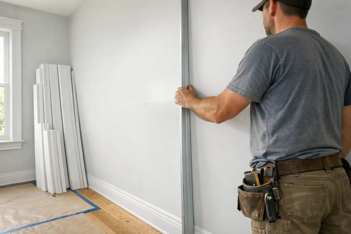 Preparing a Flat Wall for Paneling