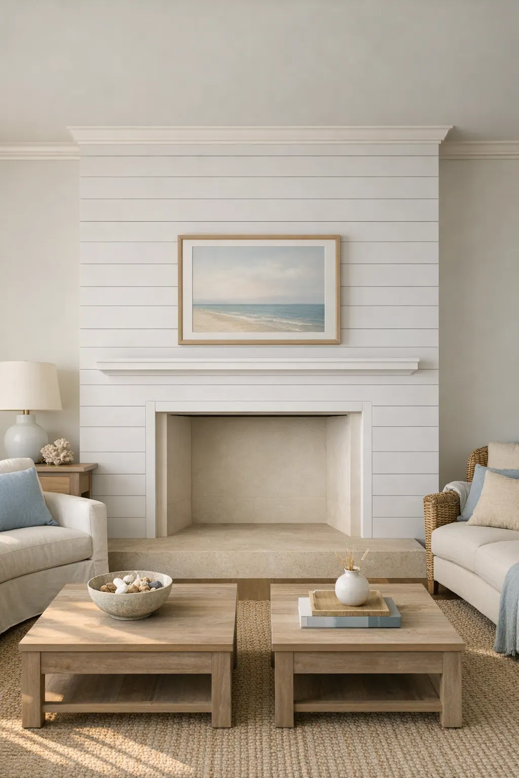 Shiplap Fireplace Accent