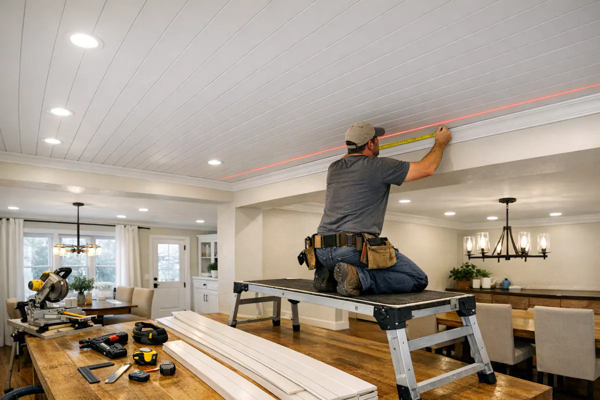 Supporting 7 Ceiling Shiplap Cut Plan And Fin