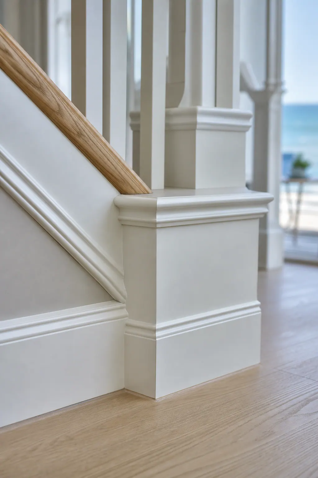 Refined Skirt Board and Baseboard Return