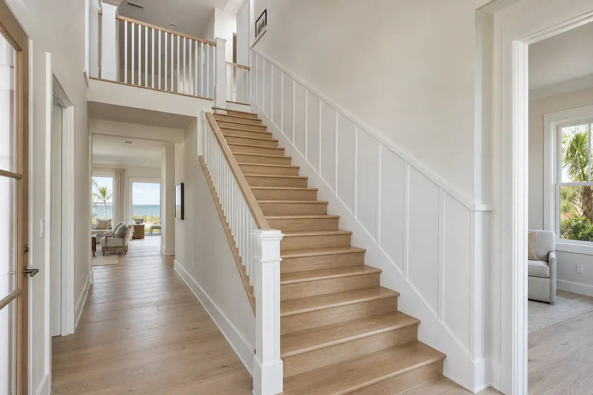 Stair Trim and Wainscoting in Longboat Key