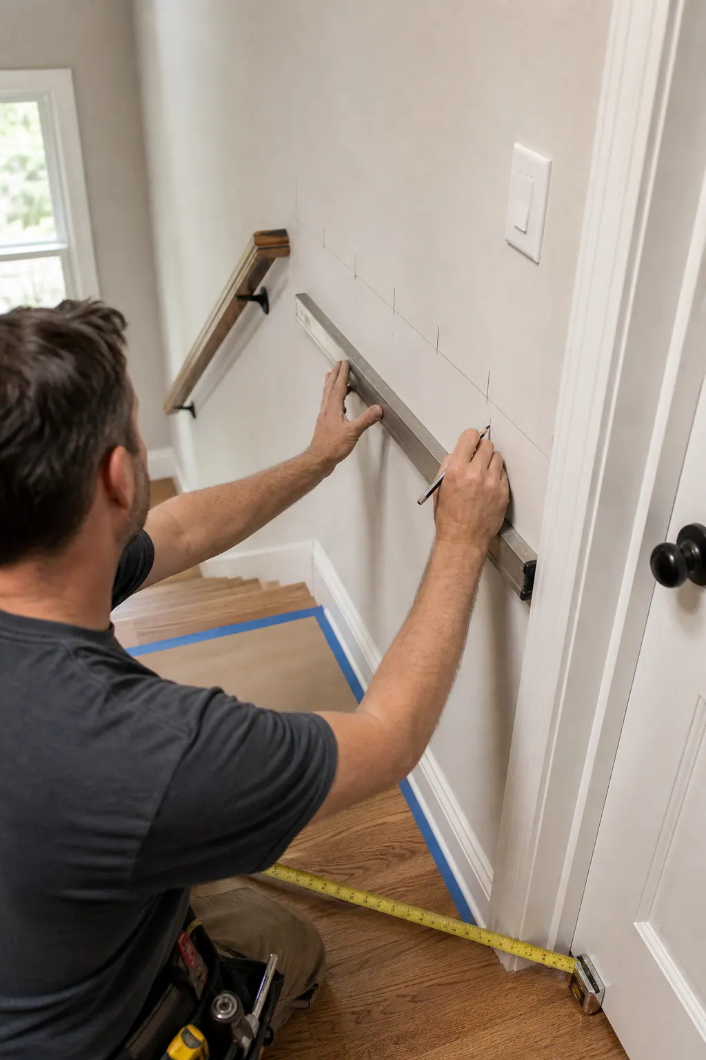Trim Layout Planning at a Stair Landing