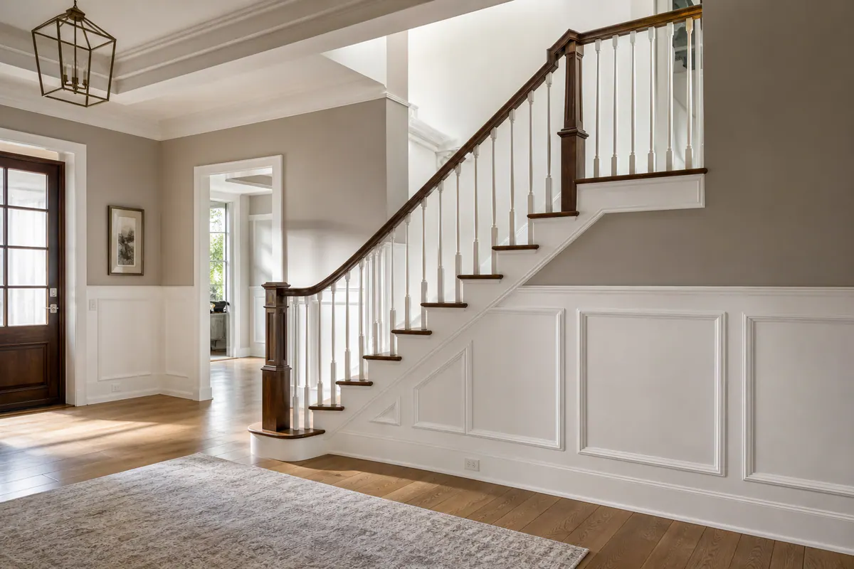 Stair Trim and Wainscoting in Palmer Ranch