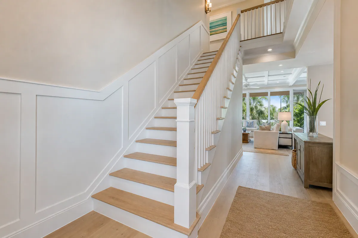 Stair Trim and Wainscoting in Siesta Key