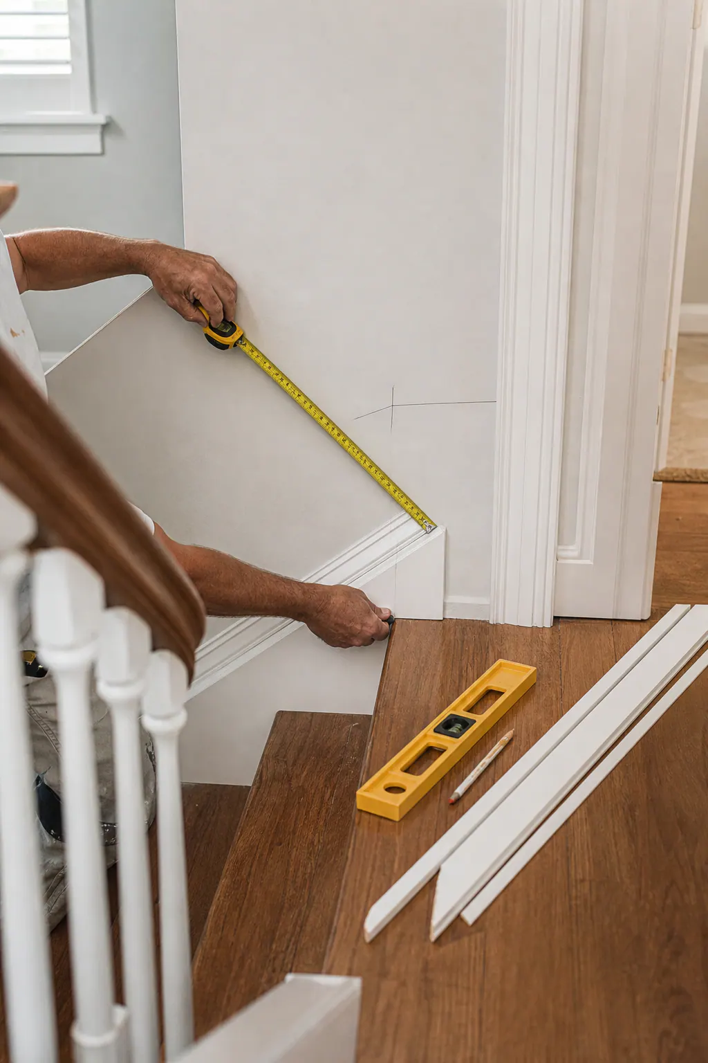 Precision Layout at Stair Landing