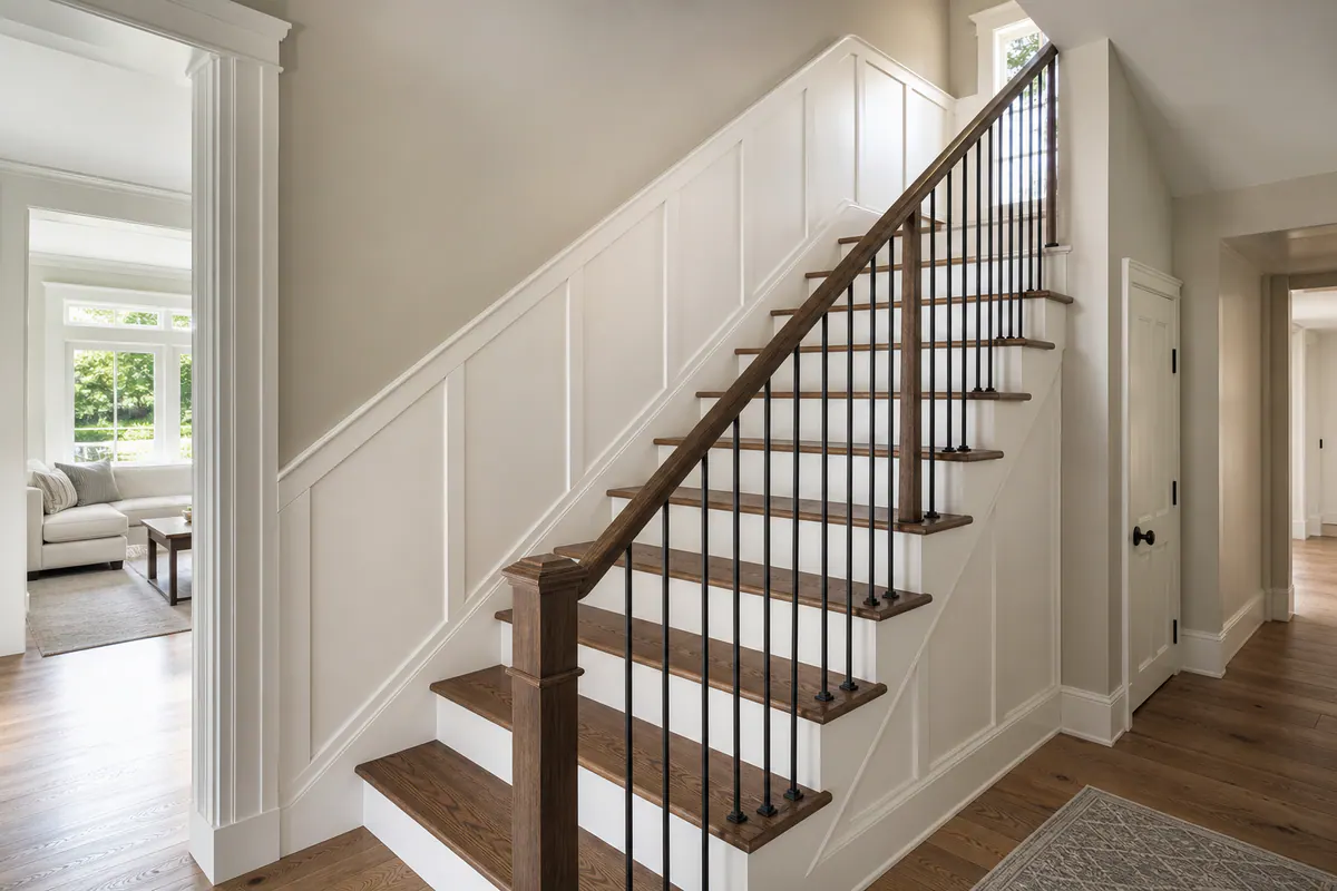 Stair Trim and Wainscoting