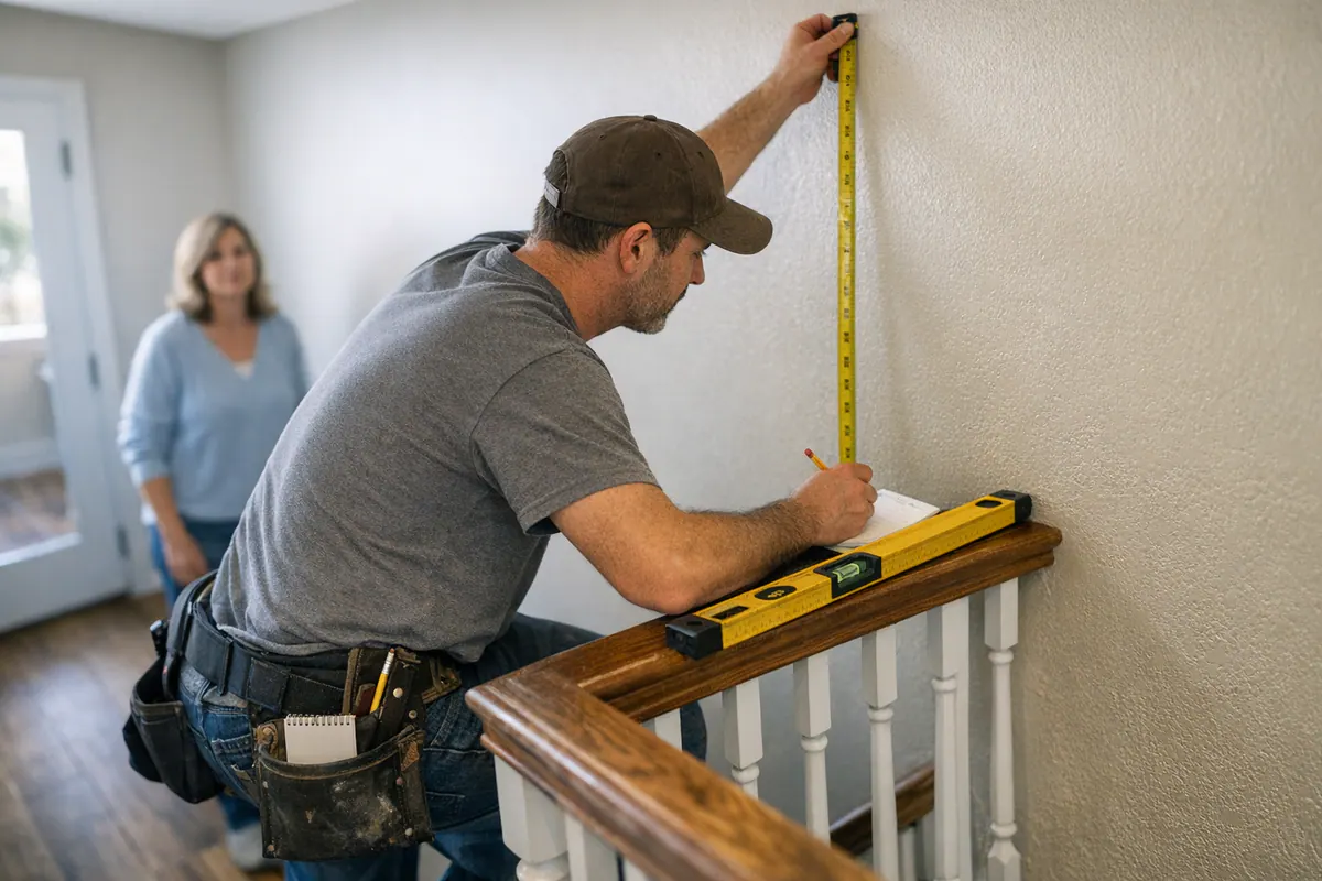 Supporting 4 Measuring Stair Pitch