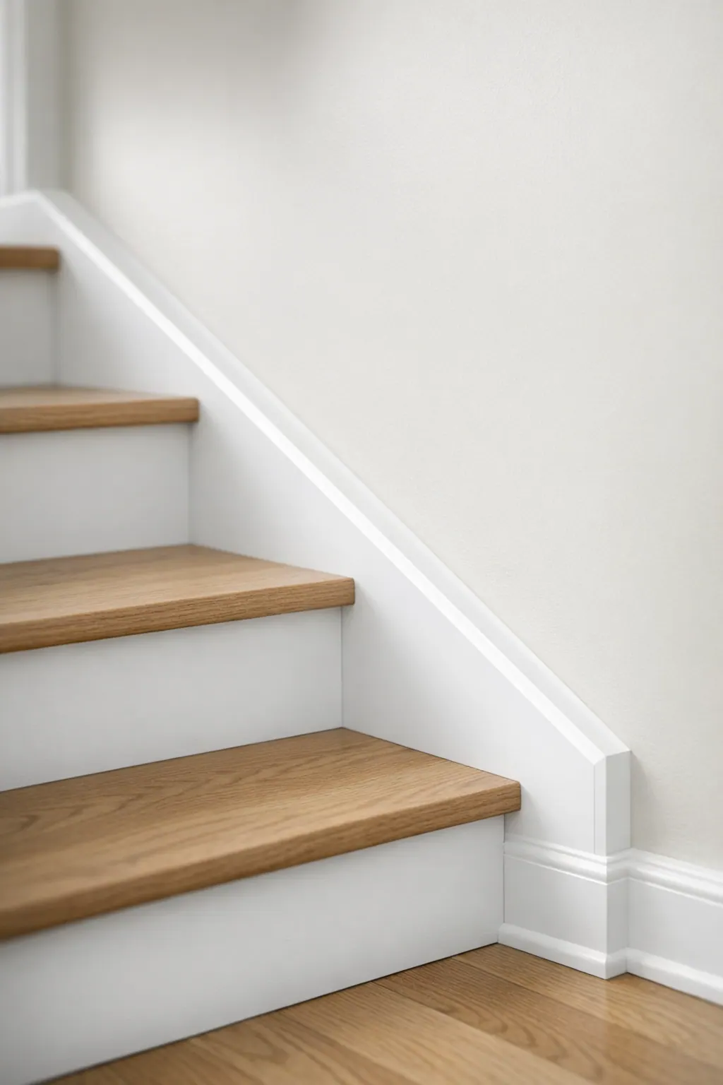 Skirt Board Cleaning Up Stair Wall Seam
