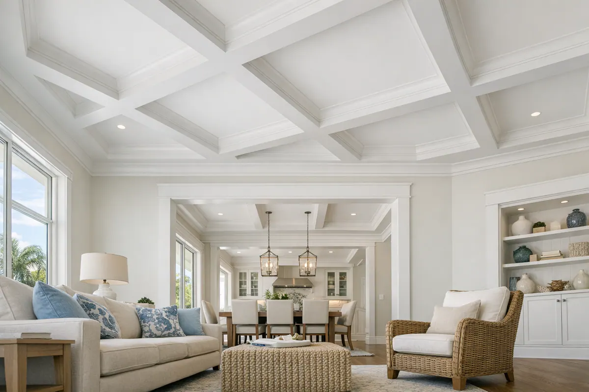 Ceiling Beams in a Great Room