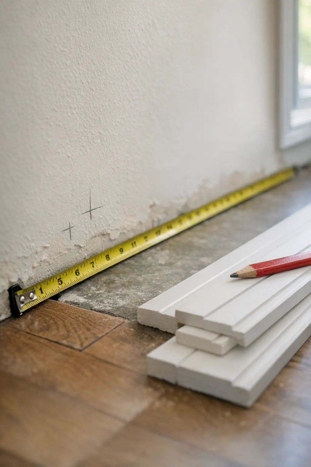 Supporting 2 Measuring Before Cutting Trim