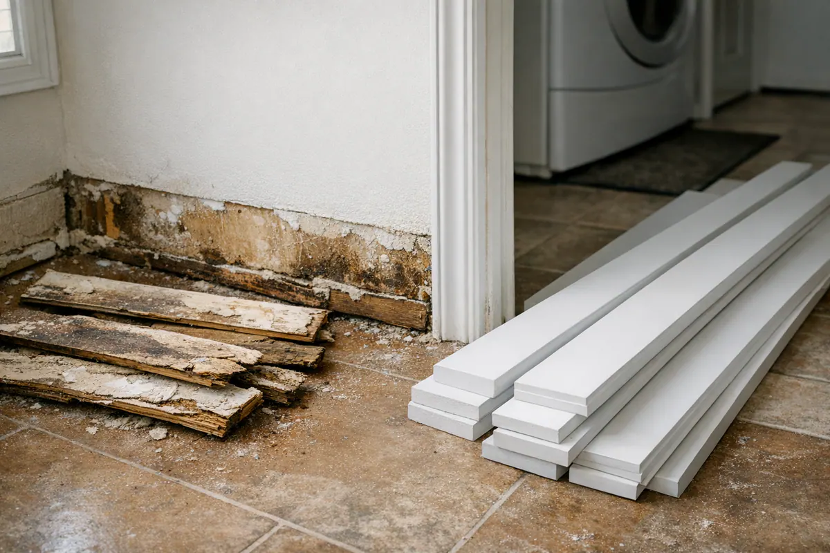 Supporting 5 Replacing Damaged Trim