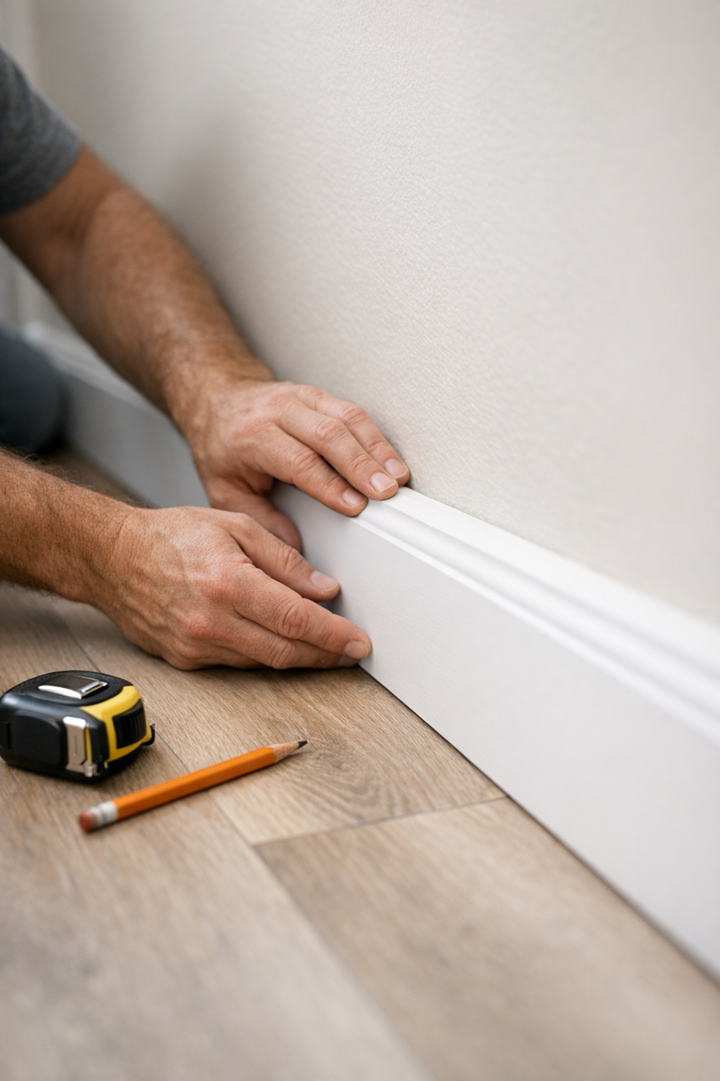 Measuring and Dry Fitting Baseboard