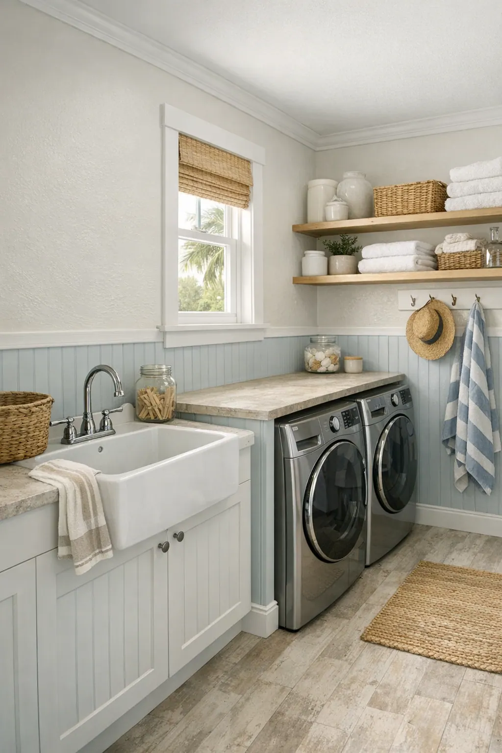 Humidity-Ready Laundry Wall