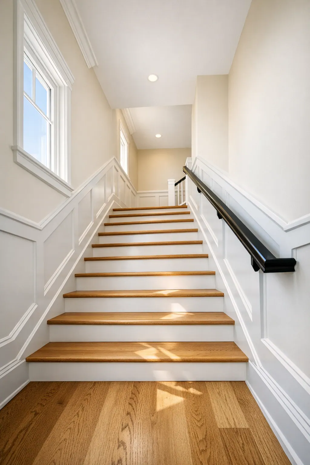 Custom Stair Wall Paneling