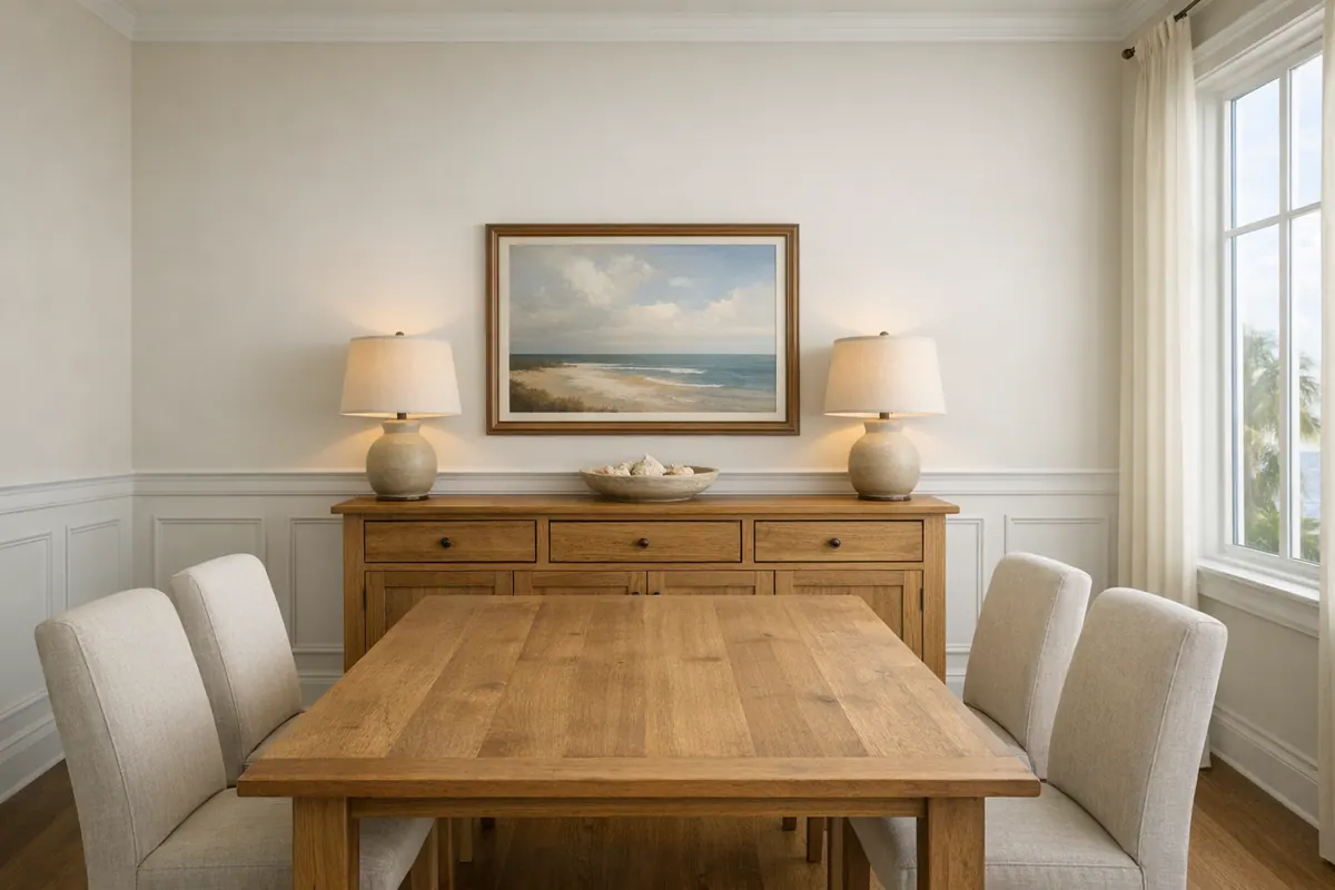 Balanced Dining Room Panel Layout
