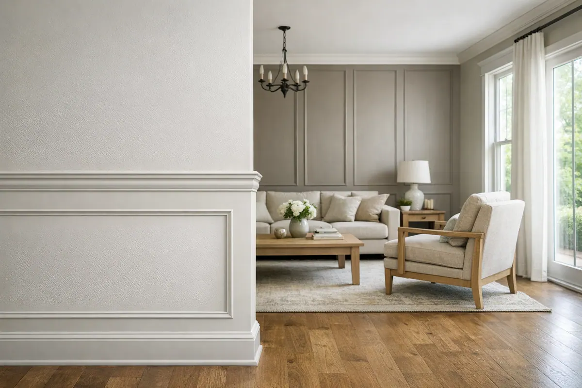 Supporting 2 Wainscoting Versus Full Wall Pan