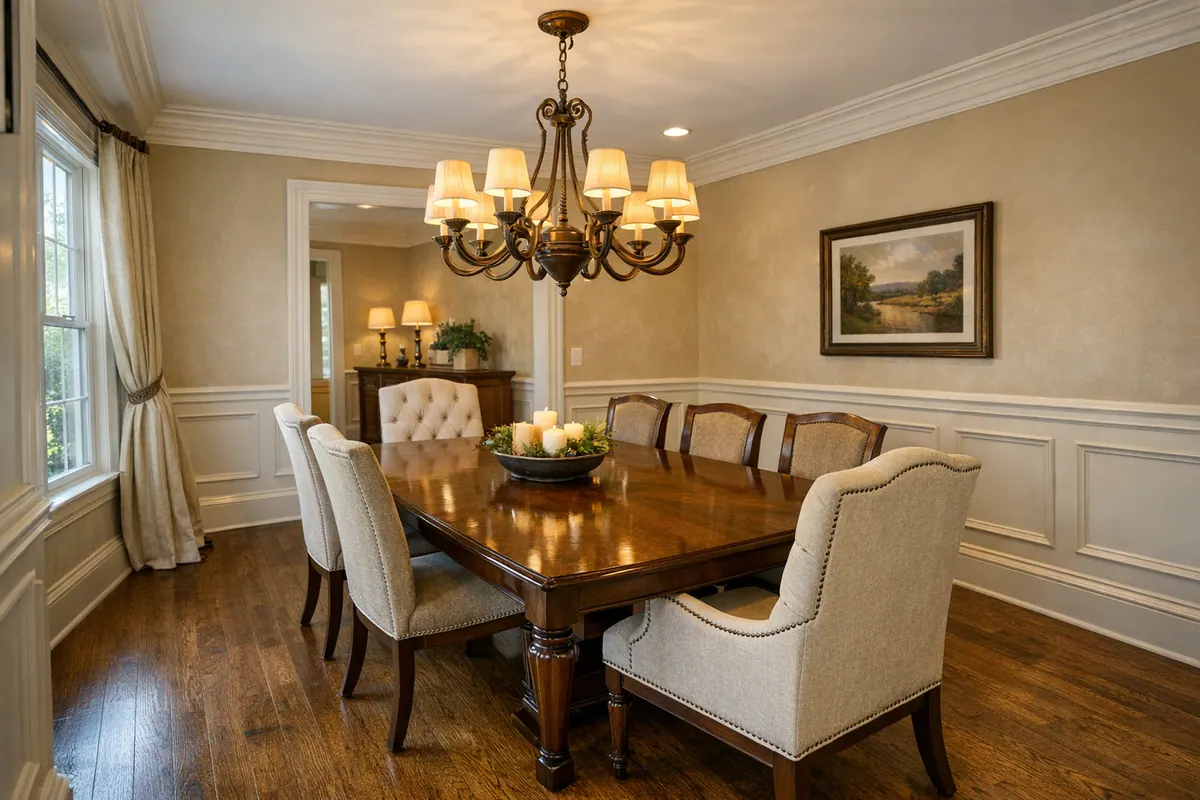 Supporting 4 Traditional Dining Room Raised P