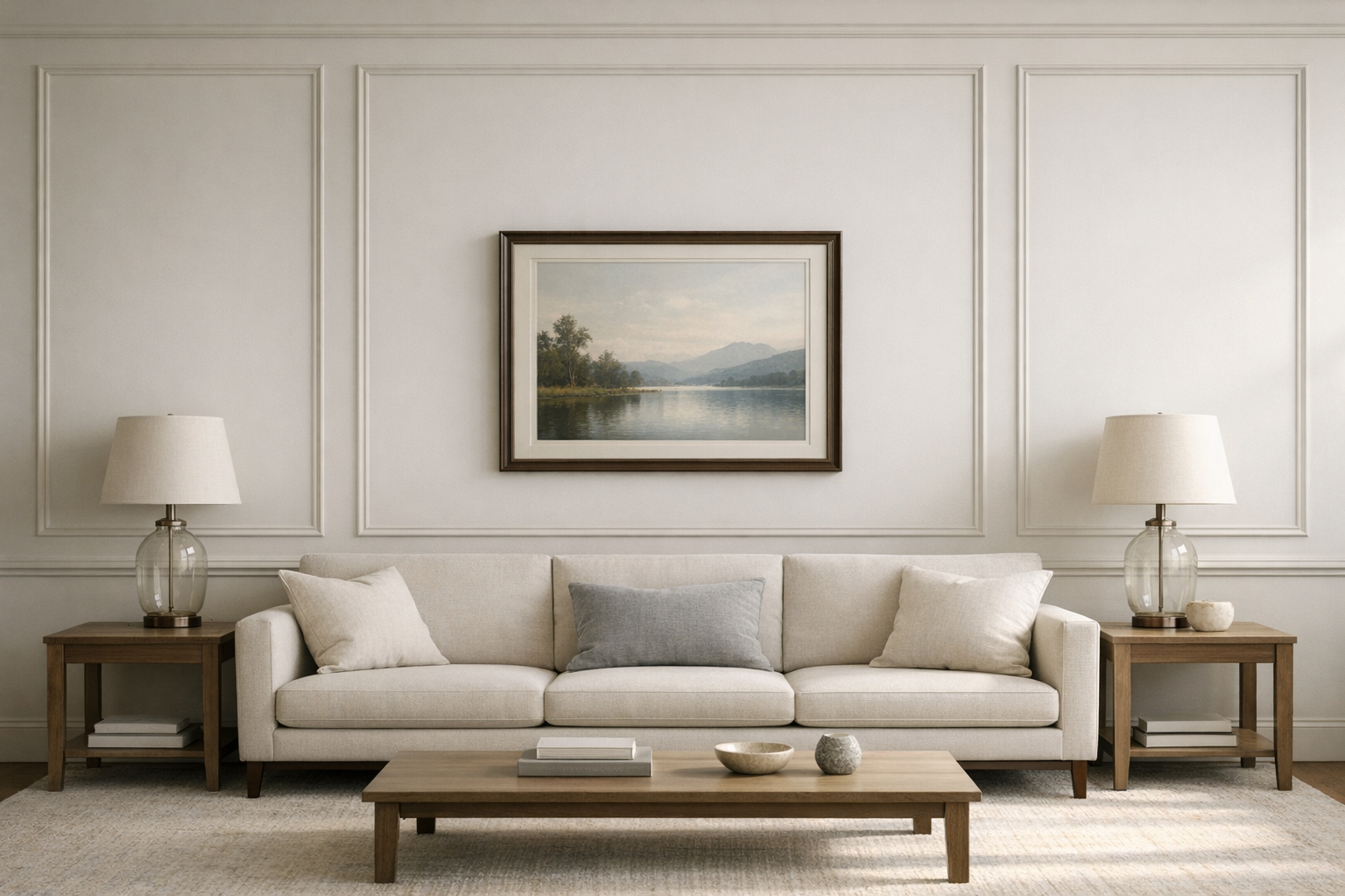 Elegant Picture Frame Moulding in Living Space