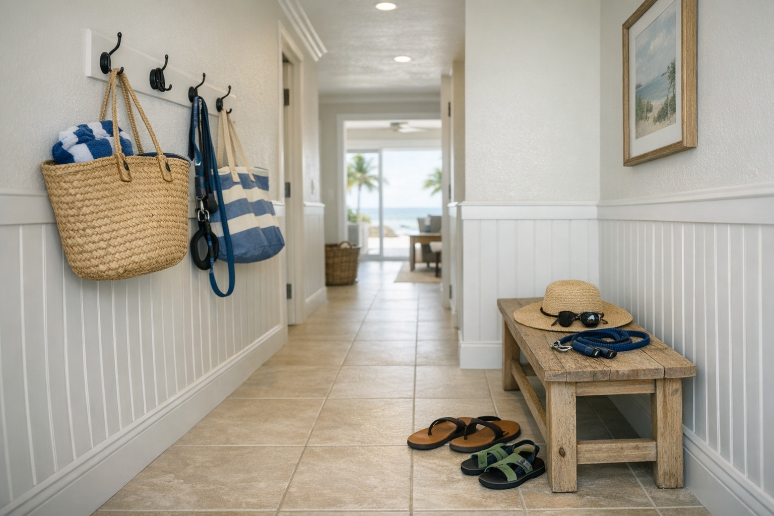 Entryway Durability in a Coastal Home
