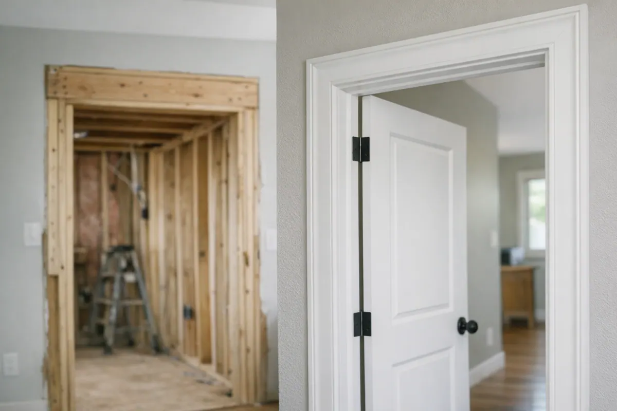 Rough Opening to Finished Doorway