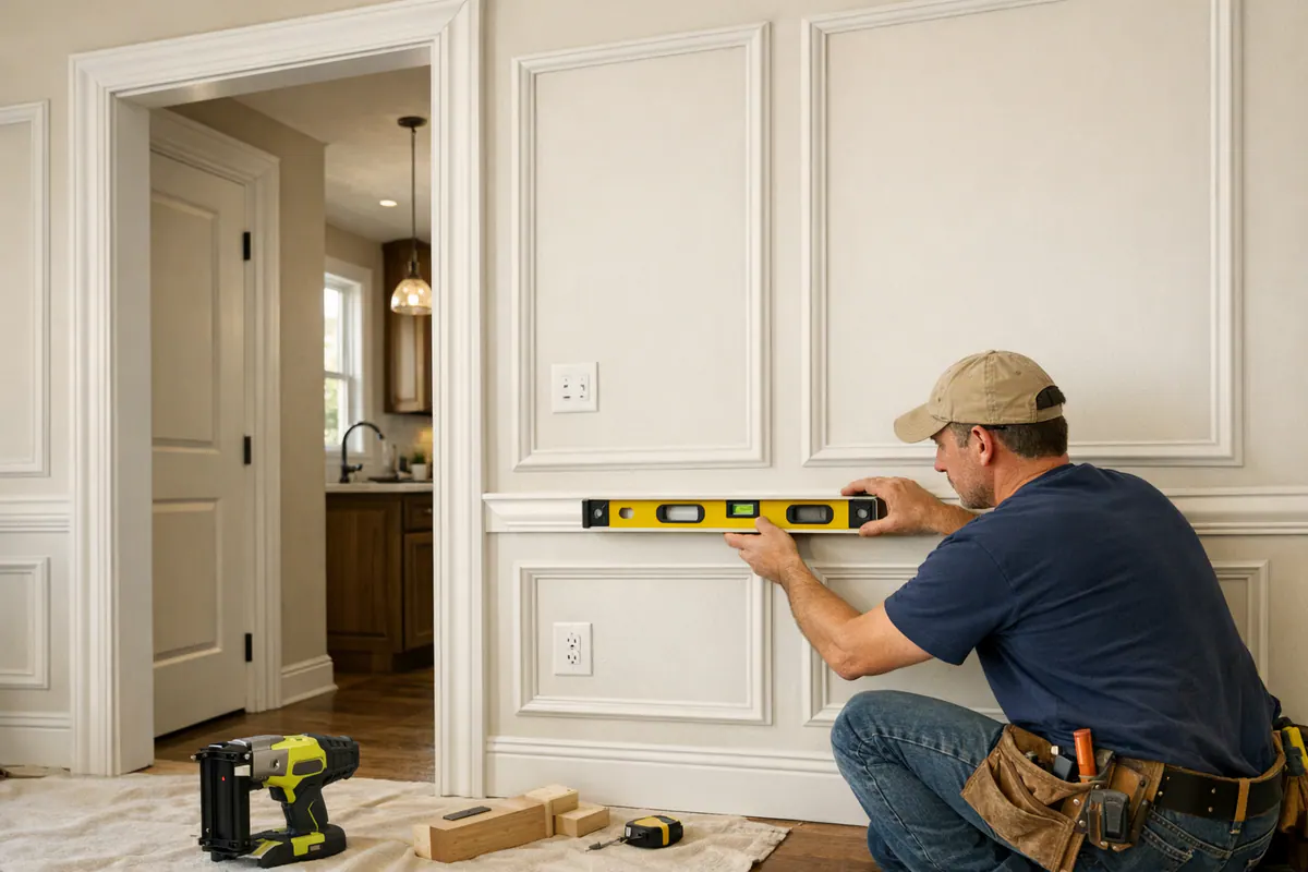 Custom Wall Moulding Layout