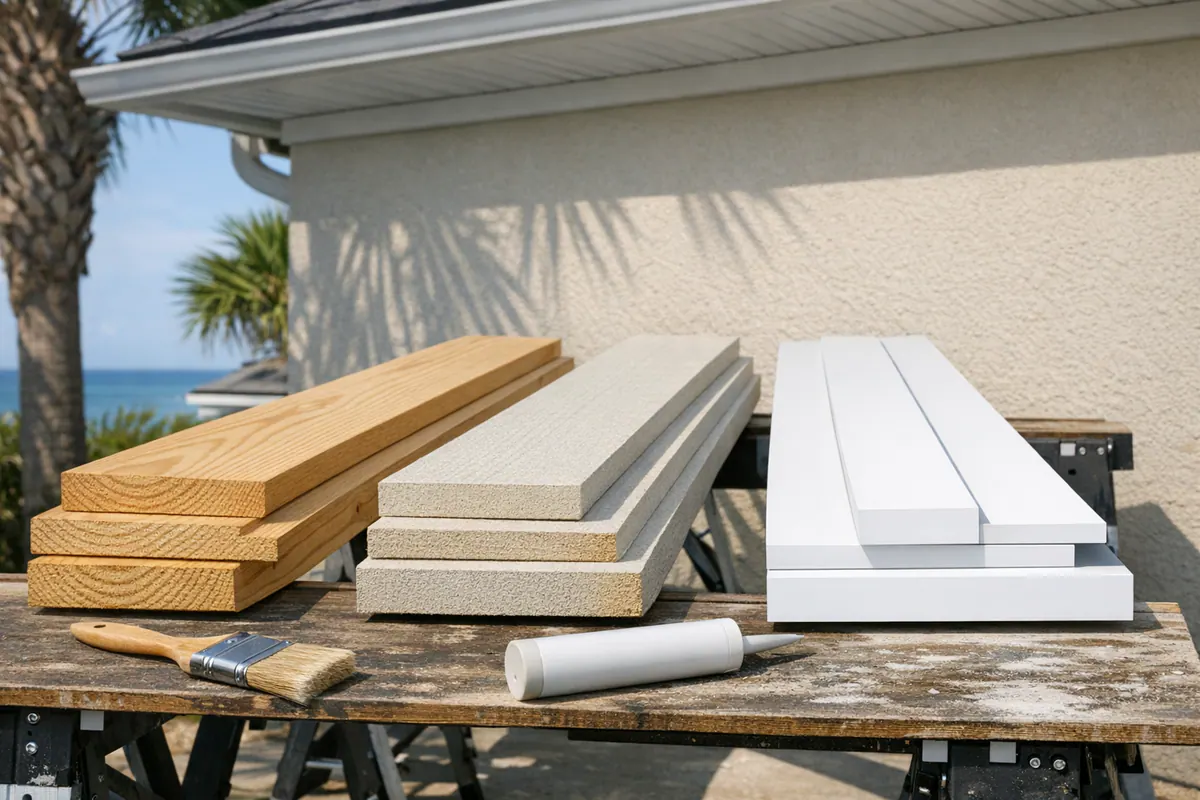 Wood Engineered and PVC Trim Options